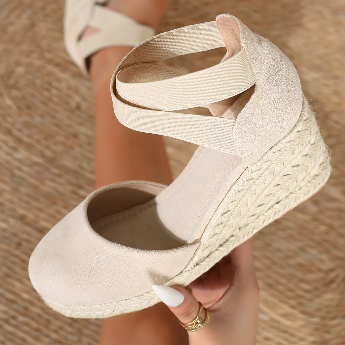 Wedge Espadrille Women - 커버 토 여성용 에스파드리유 웨지 샌들