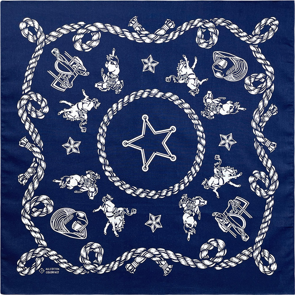 Headband Summer Knit - 네이비 블루 고품질 힙합 코튼 스퀘어