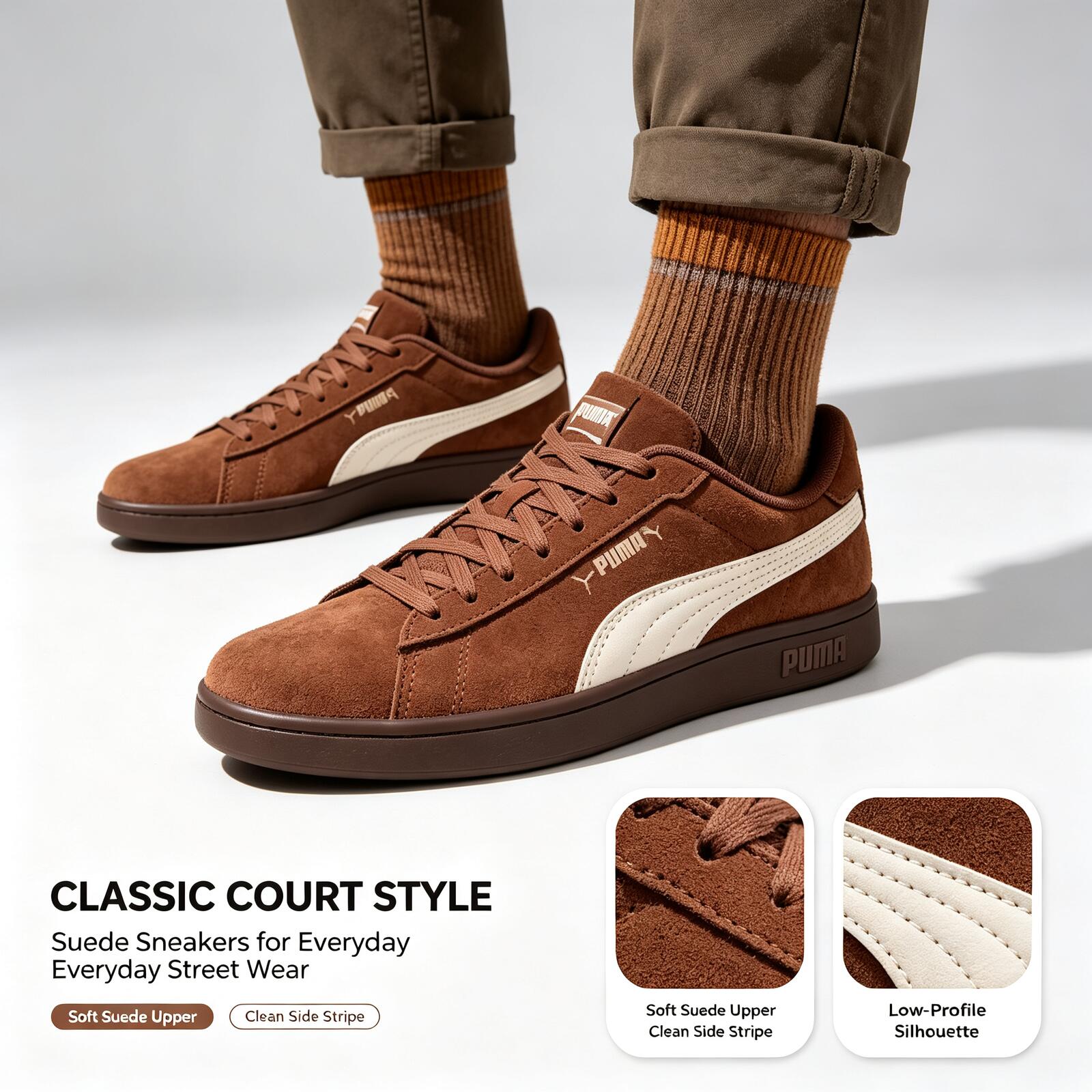 새로운 푸마 레트로 캐주얼 스니커즈 스웨이드 소프트 바 - Puma Shoes Suede Classic 리뷰 및 가격