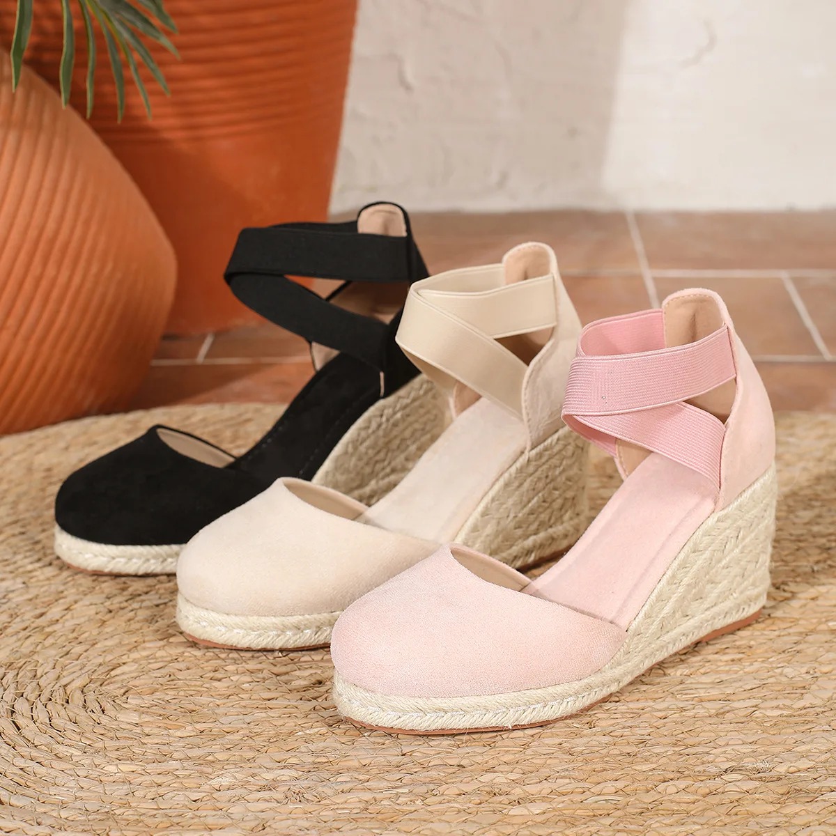커버 토 여성용 에스파드리유 웨지 샌들 발목 스트랩 여 - Wedge Espadrille Women 리뷰 및 가격