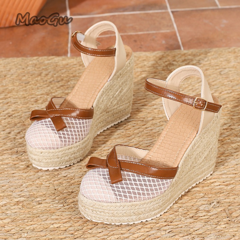 사이즈 42 여성용 메쉬 보우 에스파드리유 웨지 샌들  - Wedge Espadrille Women 리뷰 및 가격