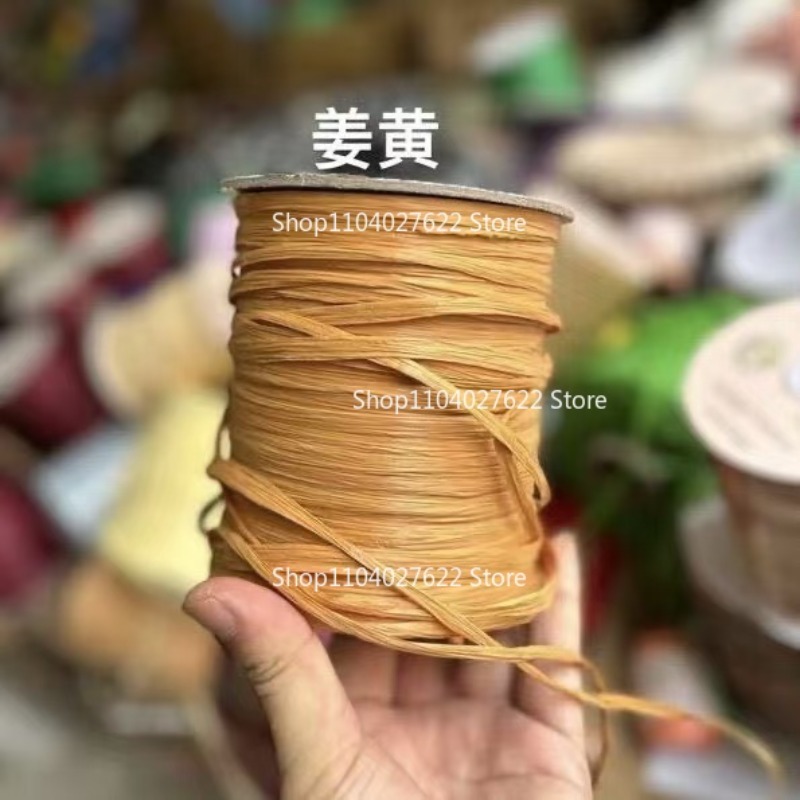 120g/롤 무광 라피아 그래스 크로셰 가방 모조 면사 - Crochet Bag Raffia 리뷰 및 가격