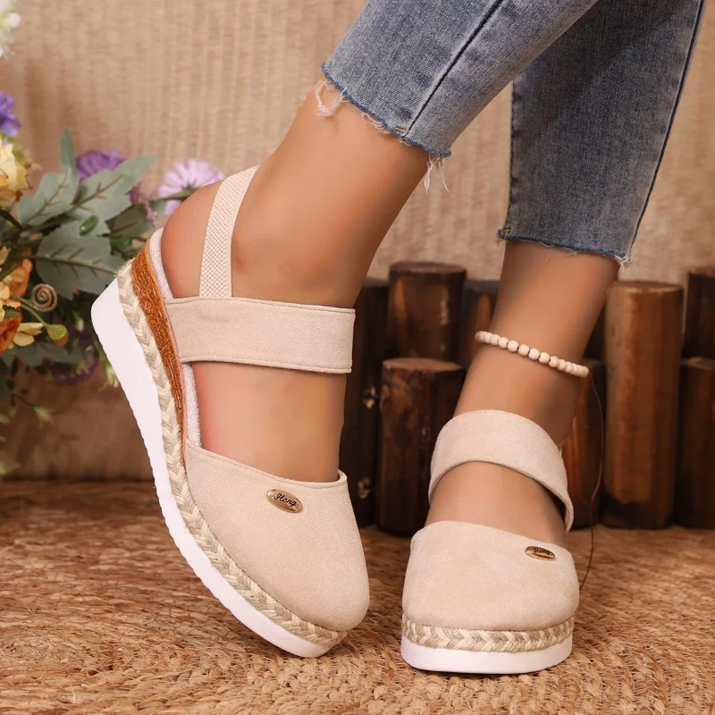 여성용 웨지 샌들, 여름 버클 스트랩 글래디에이터 슈즈 - Wedge Espadrille Women 리뷰 및 가격