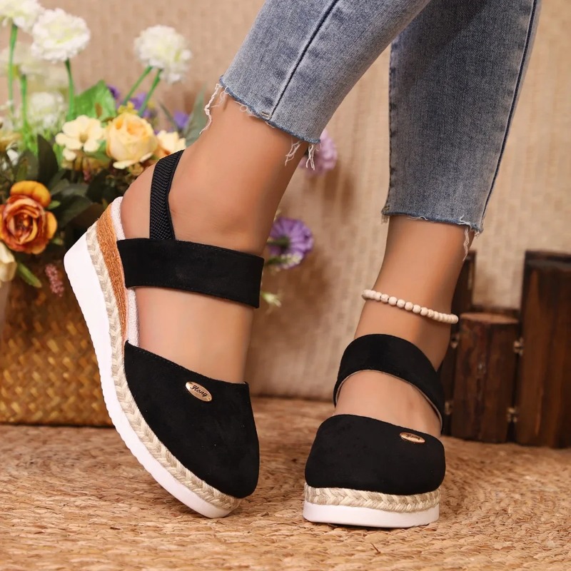 여성용 웨지 샌들, 여름 버클 스트랩 글래디에이터 슈즈 - Wedge Espadrille Women 리뷰 및 가격