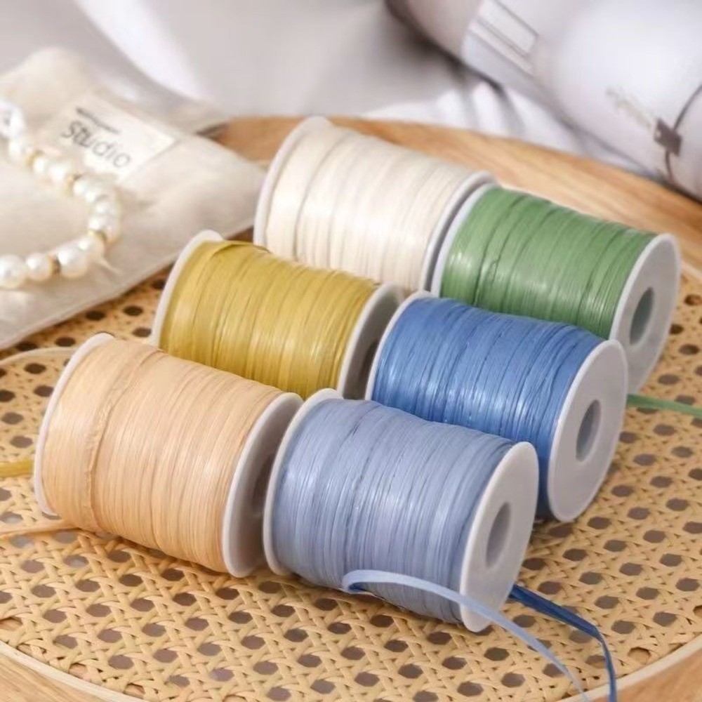 프리미엄 품질 120M 롤당 라피아 실 친환경 훅햇 리 - Crochet Bag Raffia 리뷰 및 가격